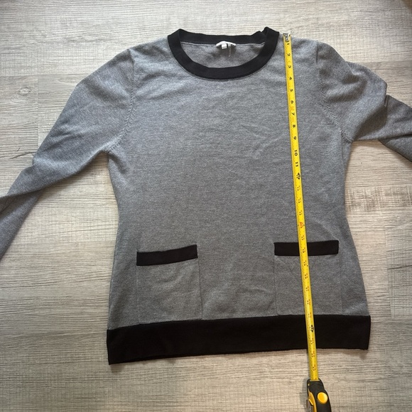 Vila  milano Women's Gray and Black Sweatshirt size L - Picture 4 of 8